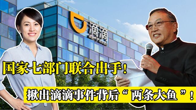 “滴滴事件”远未结束!国家七部门联合出手,背后大股东被揪出!