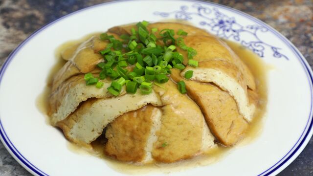 年夜饭之扣碗素三样,普通的食材做出不一般的味道,鲜香好吃入味