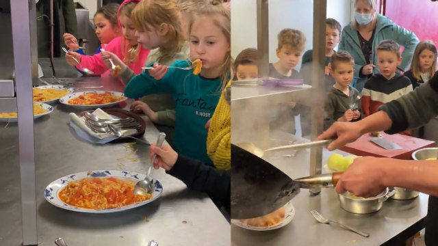 中国美食就是绝!男子在中餐厅制作西红柿炒鸡蛋,荷兰小学生吃到停不下来