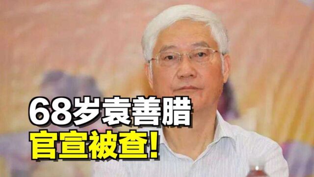 68岁袁善腊,官宣被查