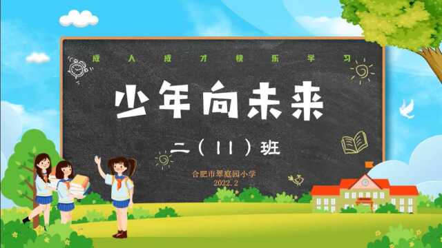 少年向未来——翠庭园小学2020级11班班级风采2022.2