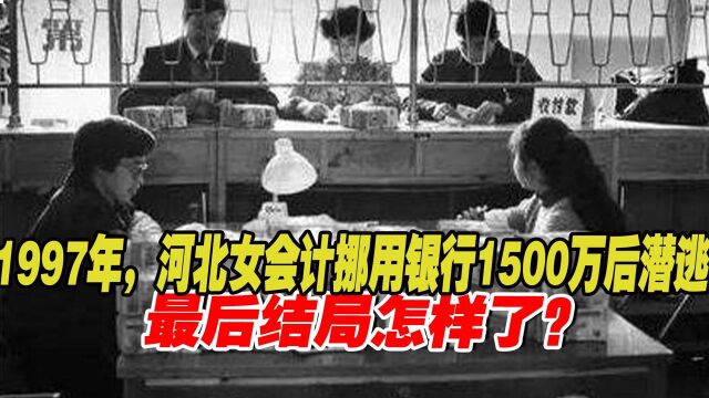 1997年,河北女会计挪用银行1500万后潜逃,被警方逮捕判处死刑