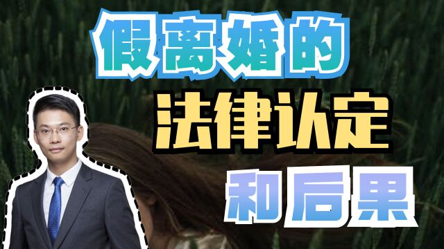 离婚律师梁聪律师团队谭爱心律师原创:假离婚的法律认定和后果?