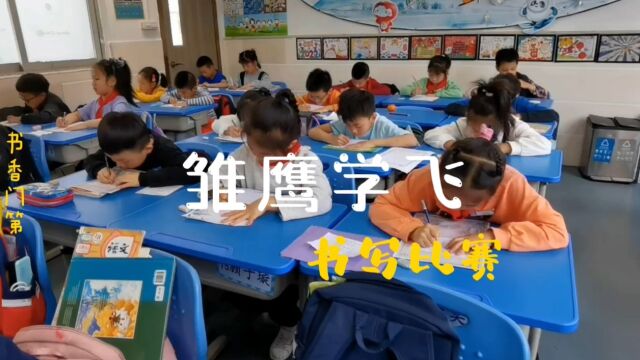 雏鹰学飞书写比赛