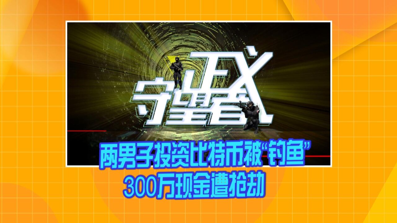 两男子投资比特币被“钓鱼” 300万现金遭抢劫