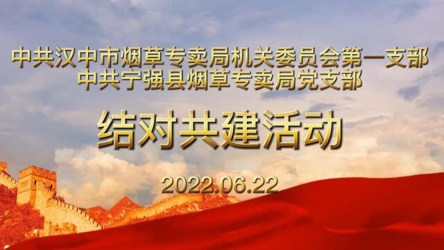 市局机关第一党支部 宁强县局党支部开展“党建引领聚合力、融合赋能促发展”结对共建活动