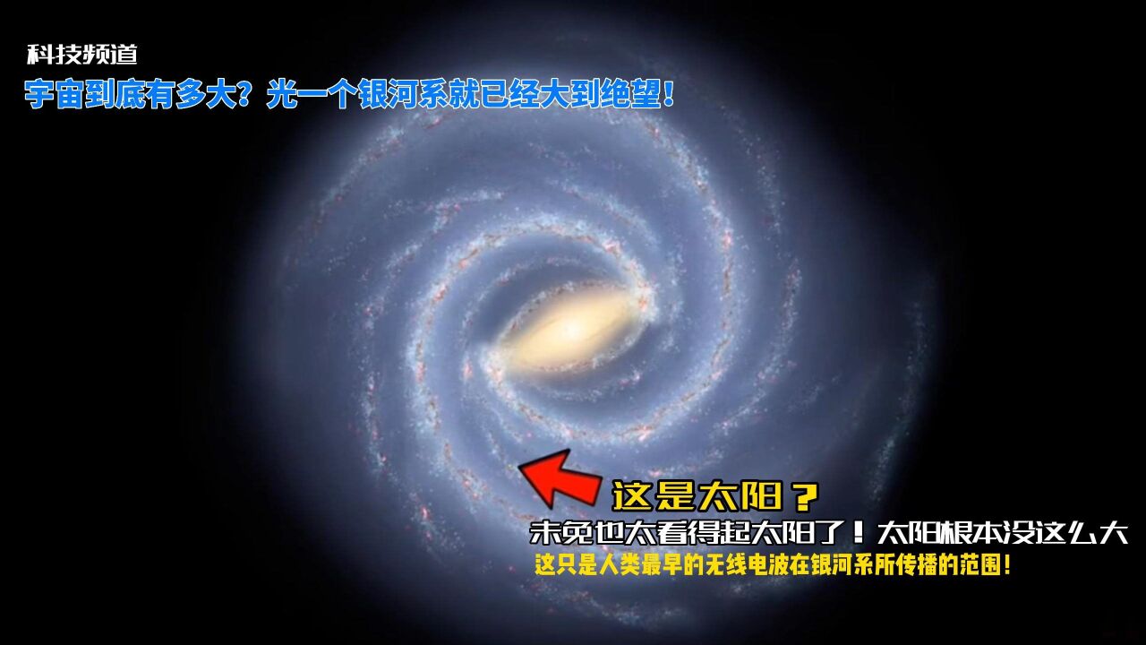 宇宙到底有多大?人类124年前的无线电波只在银河系走过一小点