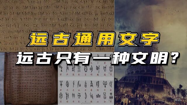 远古通用的文字,《圣经》天塔的故事是真的?以前只有一种文明