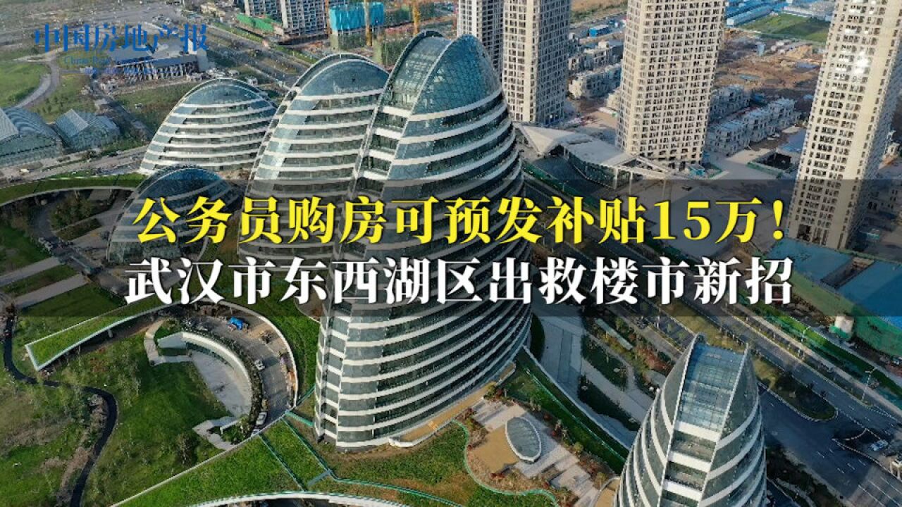 公务员购房可预发补贴15万元!武汉市东西湖区出救楼市新招