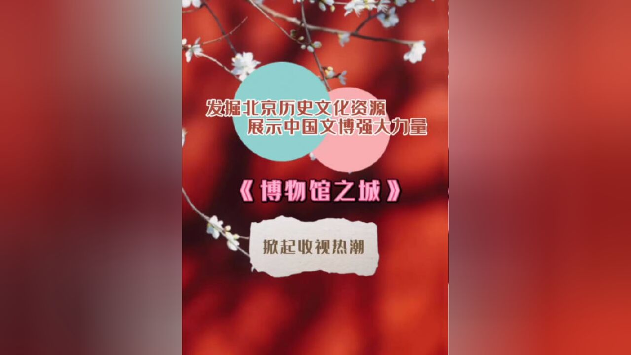 发掘北京历史文化资源 展示中国文博强大力量 博物馆之城掀起收视热潮