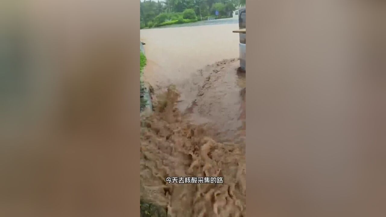 海南抗疫志愿者VLOG记录暴雨中的核酸检测