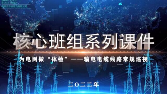 为电网做“体检”——输电电缆线路常规巡视0816