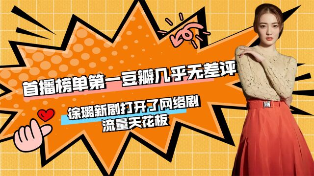 首播榜单第一,豆瓣几乎无差评,徐璐新剧打开了网络剧流量天花板