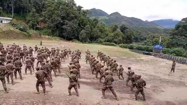 缅甸少数民族武装组织钦民族军刺杀操训练