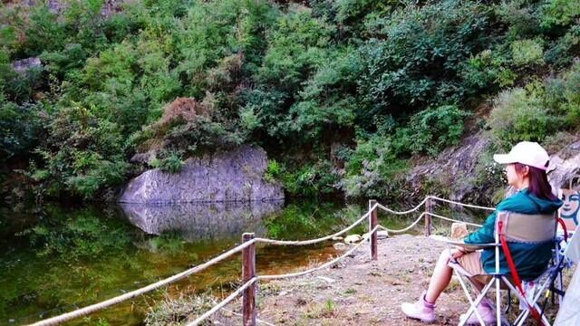 北京户外徒步游,在京郊又发现一个神仙山泉峡谷游玩地,太美好了 #徒步 #露营 #自驾游 #京郊游