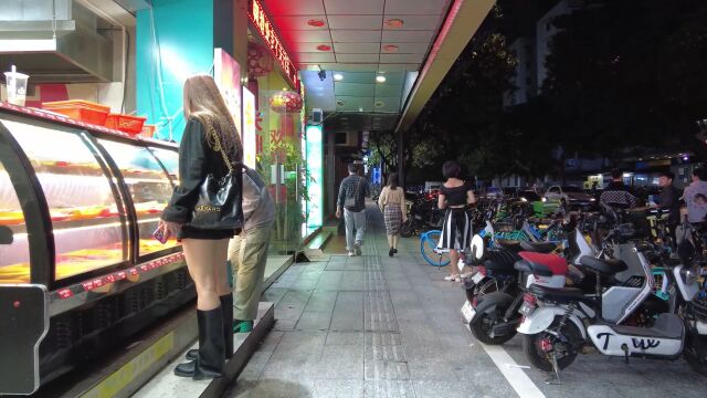 夜拍东莞4K街景,打造商业休闲美食一条街,情侣恋爱约会圣地