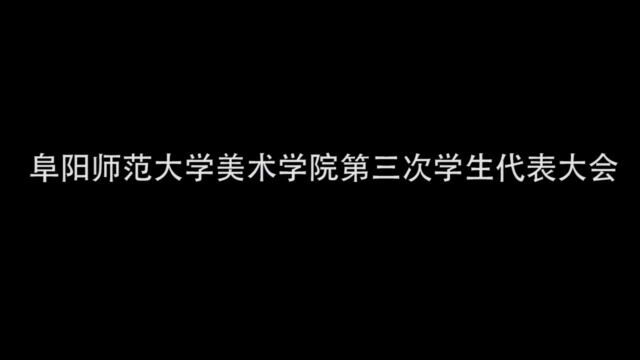 阜阳师范大学美术学院第三次学代会