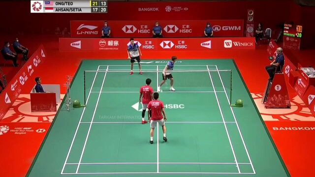 Mohammad AhsanHendra Setiawan vs Ong Yew SinTeo Ee Yi 