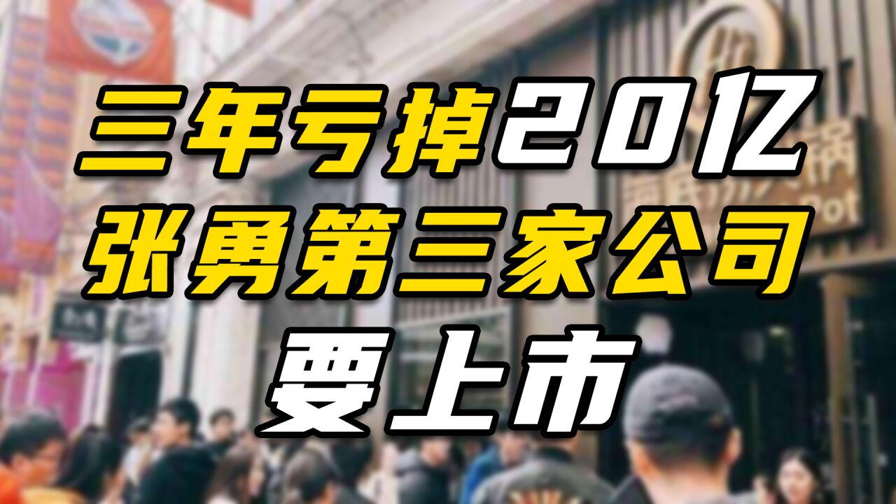 张勇第三家上市公司,海底捞海外业务“特海国际”,要上市了!