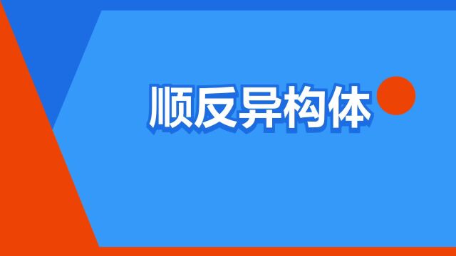 “顺反异构体”是什么意思?