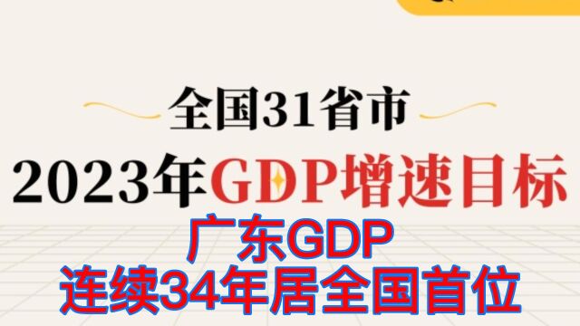 广东GDP连续34年居全国首位、江苏GDP近三年一年一个新台阶