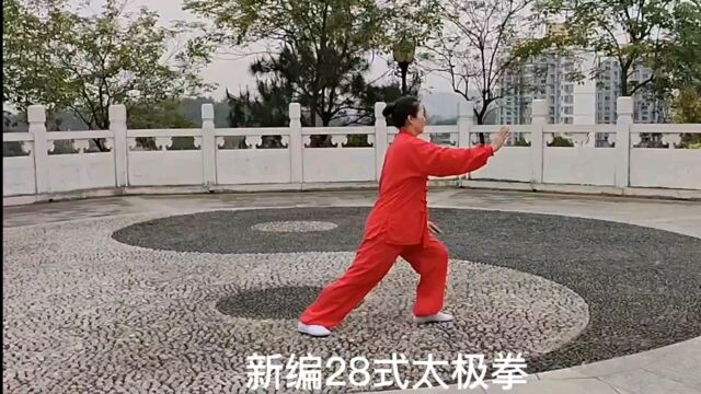 《新编太极拳28式》高洁演练(重配音)