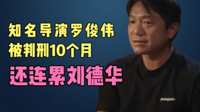 知名导演罗俊伟:被判刑10个月,还连累了刘德华