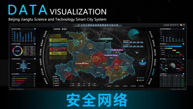 北京江图科技某某智慧城市可视化大屏安全网络