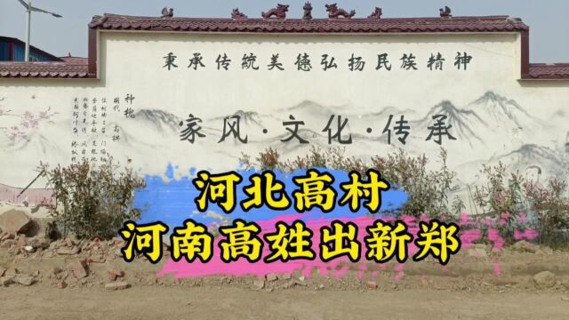 平顶山河北高村概述,明朝晚期河南高姓大迁徙的历史原因