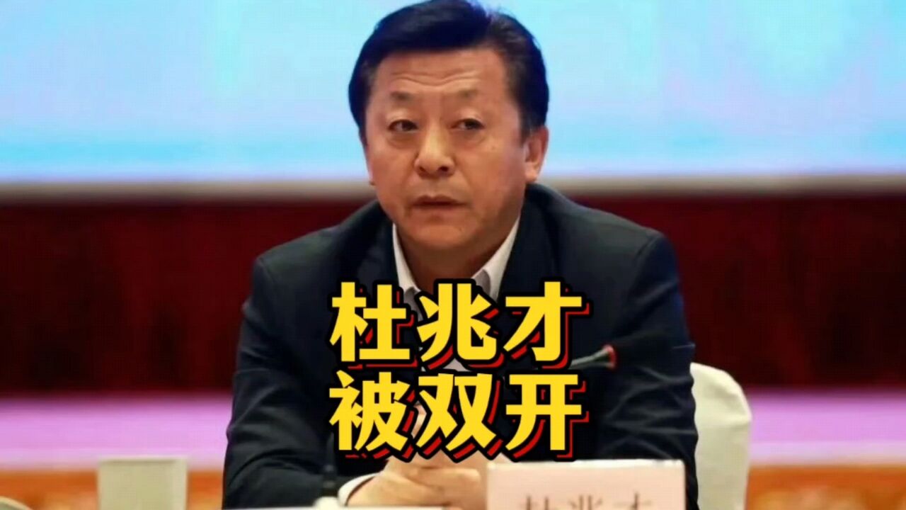 正义不会迟到!杜兆才被双开,他是足坛反腐风暴落马最高官员