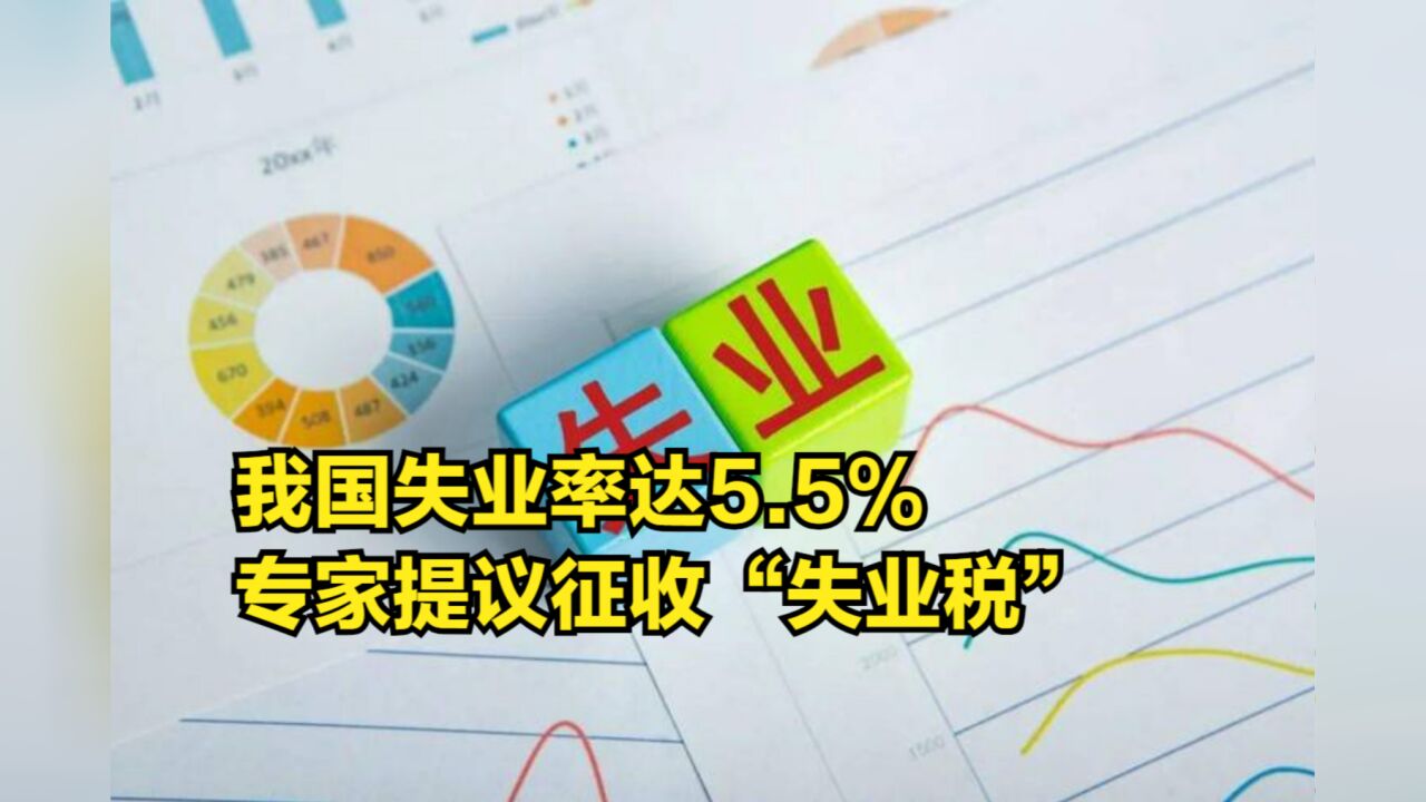 我国失业率达5.5%,专家提议征收“失业税”,要把人逼向绝路?