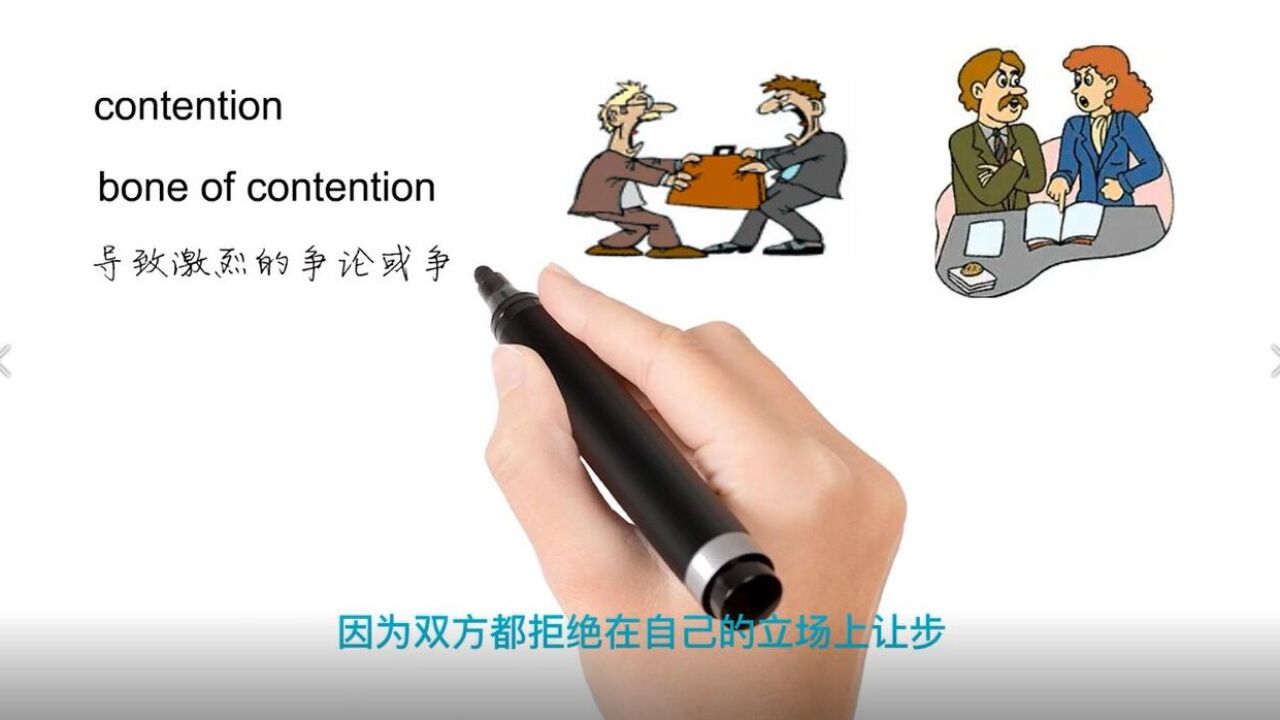 英语思维解密,为什么bone of contention表示争论的焦点,轻松学英语