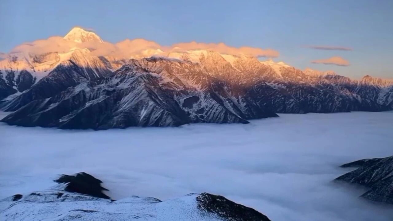 贡嘎雪山 ,开拍就是大片