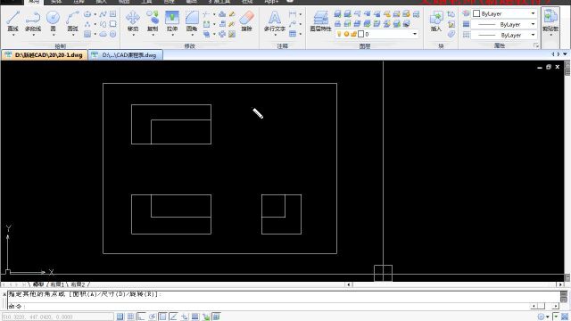 CAD零基础学三视图,CAD三视图绘制方法,CAD三视图第三角法,补视图CAD201