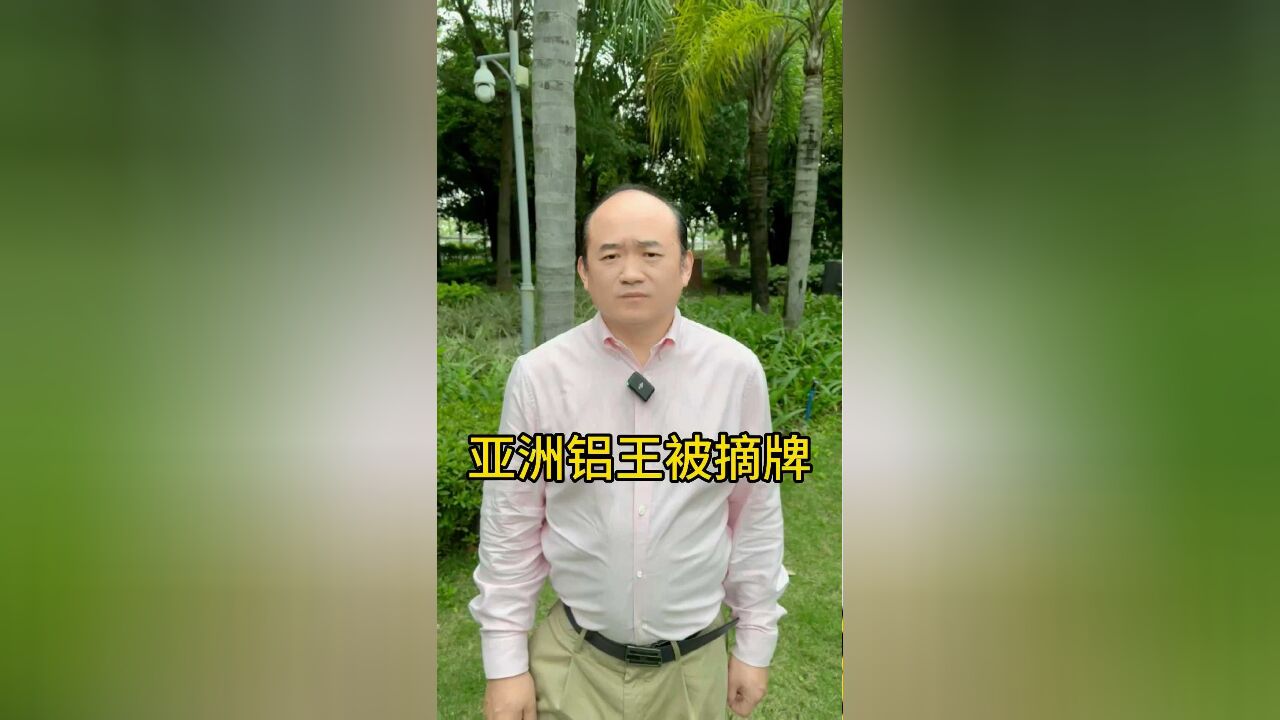 亚洲铝王被摘牌!