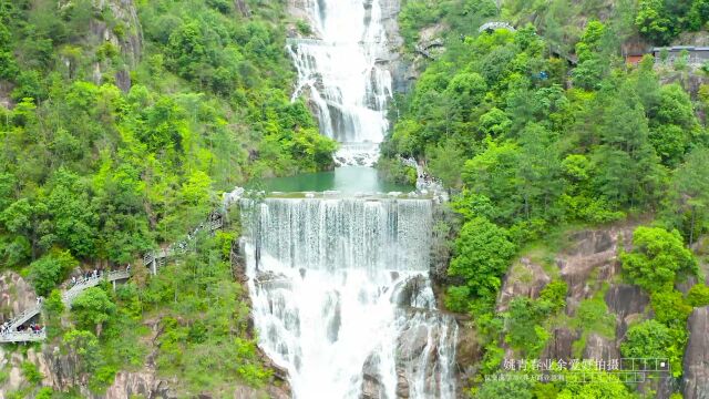 大自然山水风景浙江台州天台山大瀑布#山水风景 #姚青春 #天台山大瀑布