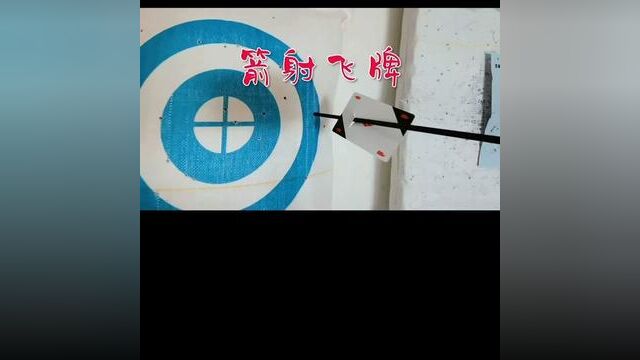 箭射飞牌#日常训练 #现场实拍 #基本功练习 #射箭馆 #射箭