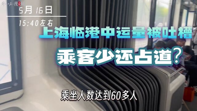 人少还占道?上海临港中运量被吐槽,真相究竟如何