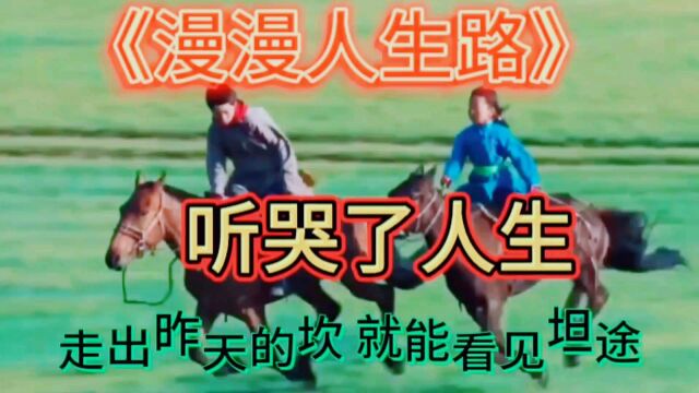 伤感情歌《漫漫人生路》听哭了人生!