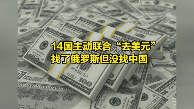 人民币汇率大跌,14国主动联合“去美元”,找了俄罗斯但没找中国