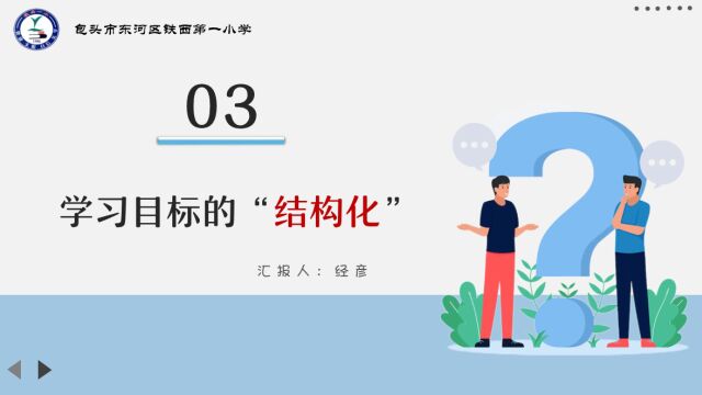 3.经学习目标结构化