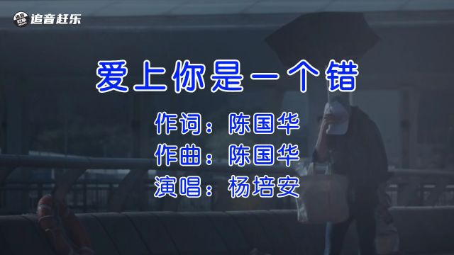 杨培安《爱上你是一个错》,以前只是觉得好听,现在已是曲中人!