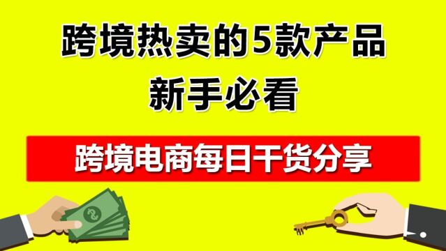 4.跨境热卖的5款产品,新手必看