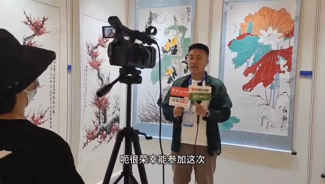 画家高俊飞在埃塞俄比亚大使馆"一带一路"十周年大型主题展