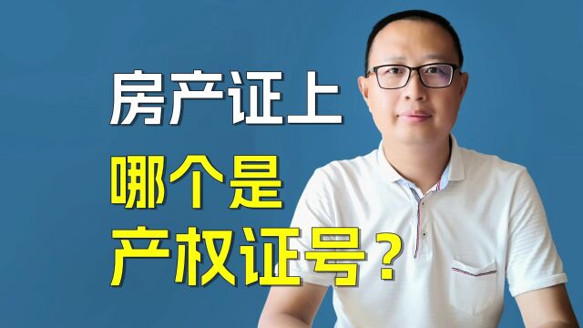 房产证上产权证号是哪个号码?