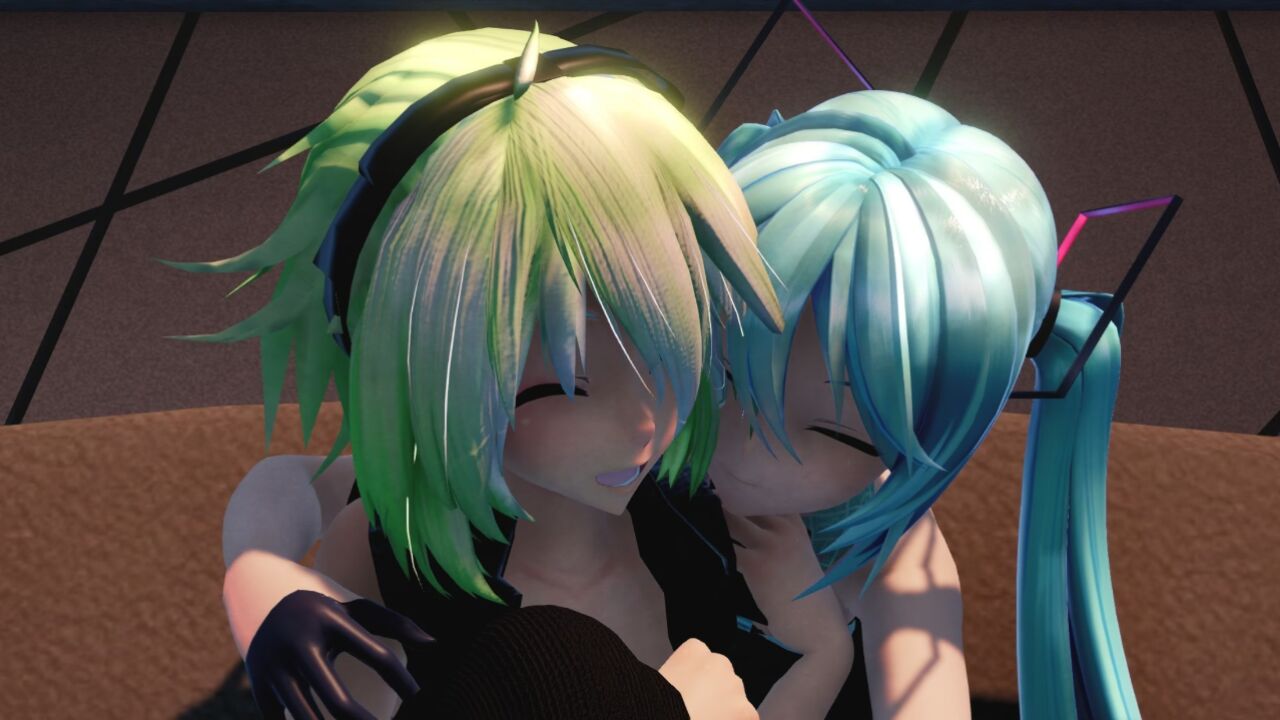 MMD初音未来和GUMI,被发现了