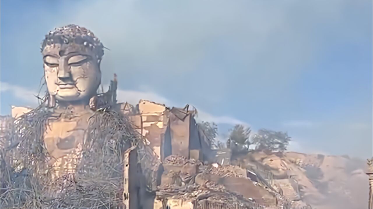 甘肃山丹通报大佛寺大佛殿火灾情况:大佛寺遗址未受影响