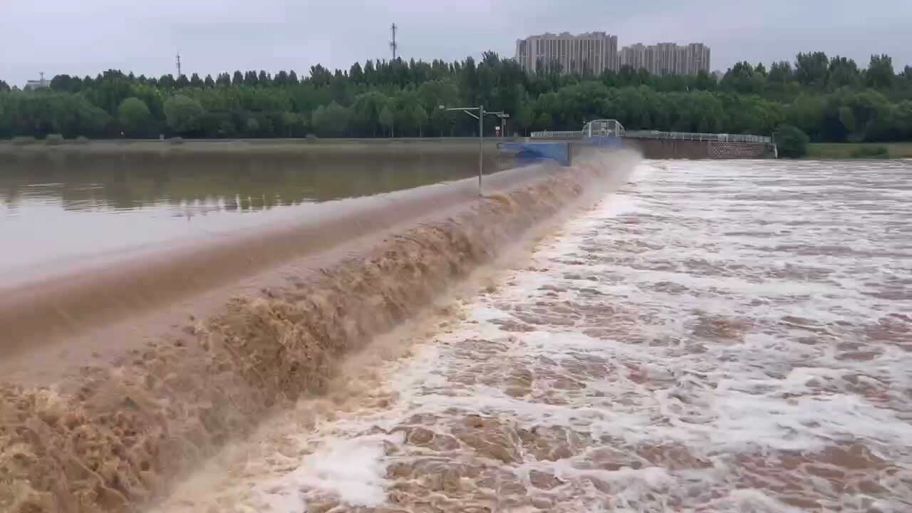 邢台平原大部分河道开始行洪