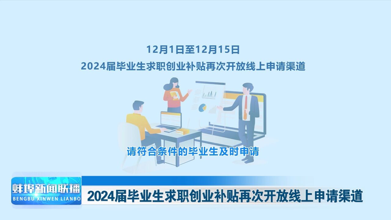 2024届毕业生求职创业补贴再次开放线上申请渠道