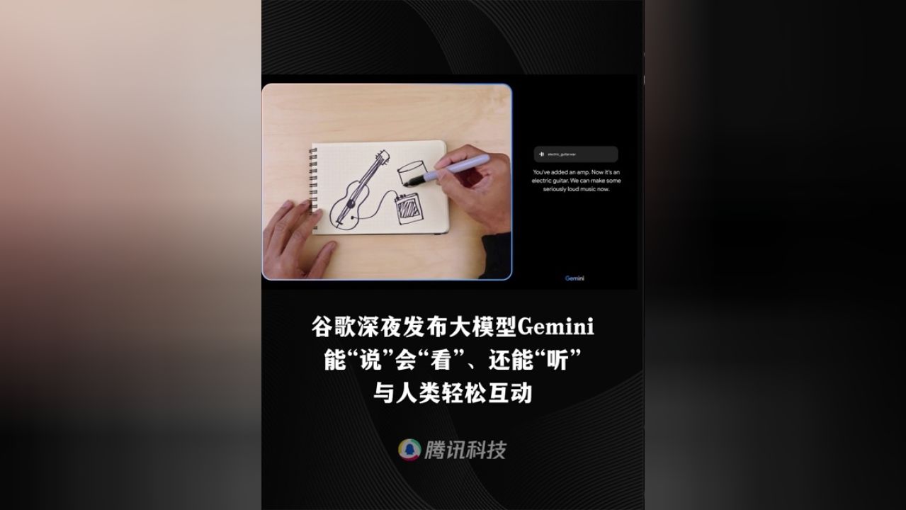 谷歌深夜发布大模型Gemini:能说能看还会听,轻松与人类互动